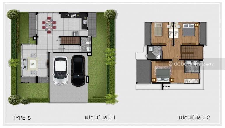 บ้านเดี่ยว 2 ชั้น 3 ห้องนอน 3 ห้องน้ำ ตั้งอยู่ในพื้นที่สันกำแพง ใกล้ตลาดช่อเชิญ.
