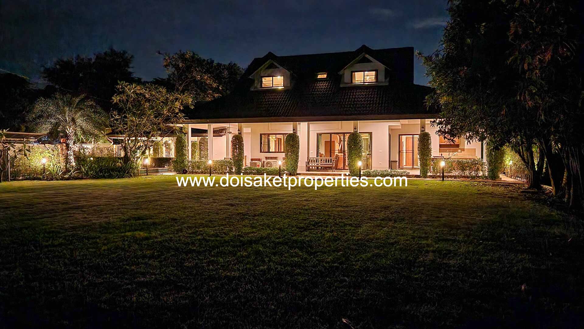 Beautiful 5 Bedroom Pool Villa With A Large Garden In Doi Saket