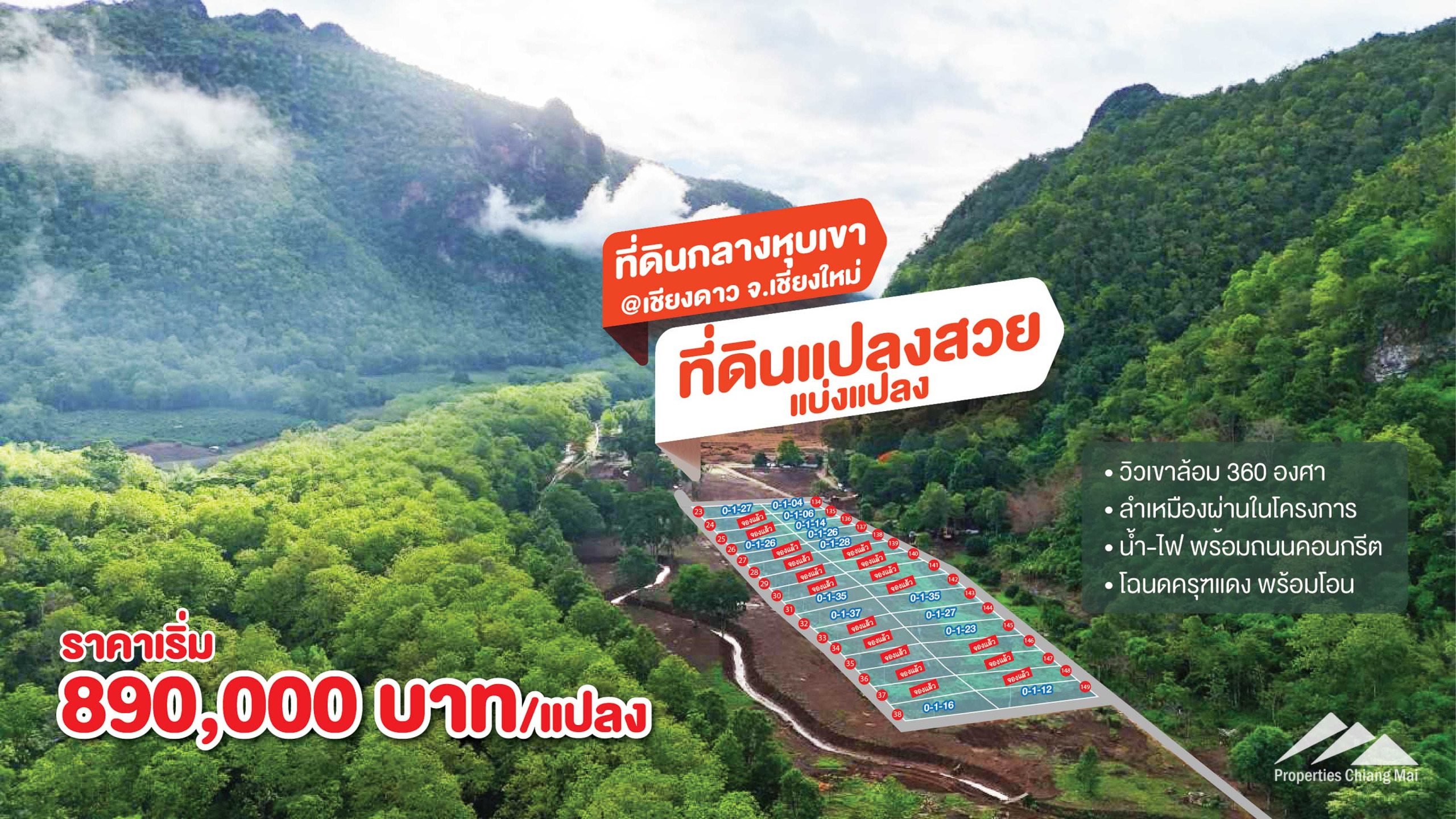 ขายที่ดินเชียงดาว – โอบกอดธรรมชาติและความเงียบสงบ