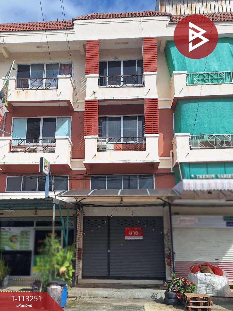 ขายอาคารพาณิชย์ หมู่บ้านทรัพย์รุ่งเรืองซิตี้ บางปู สมุทรปราการ