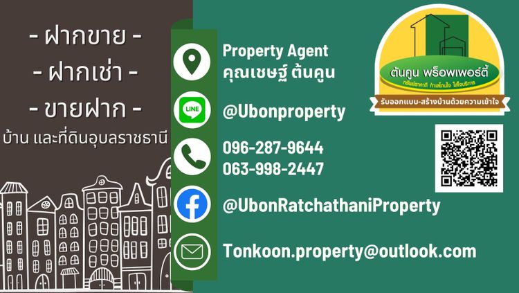 ขายที่ดินเมืองอุบลฯ ทำเลดี ขนาด 119.8 ตร.ว. ติดถนนคอนกรีต , ภาพที่ 4