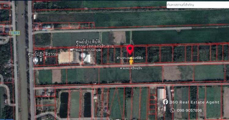 ด่วน ถูกที่สุด 1 ไร่ คลอง 13 บึงคอไห จ.ปทุมธานี ฝั่งไทยน้ำทิพย์, ภาพที่ 4
