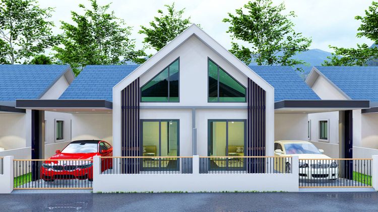 บ้านเดี่ยวและบ้านแฝดสไตล์นอดิก ทำเลทองอำเภอเมืองปัตตานี  ใกล้ห้าง ตลาด, ภาพที่ 4