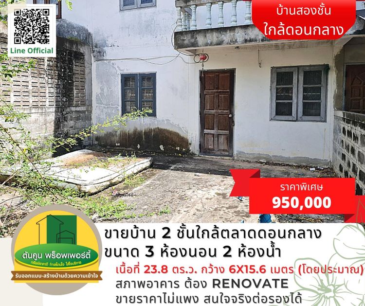 ขายทาวน์โฮม 2 ชั้นใกล้ตลาดดอนกลาง ขนาด 3 ห้องนอน 2 ห้องน้ำ เนื้อที่, ภาพที่ 4