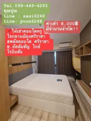 ให้เช่า คอนโด ในโครงการ พลัส คอนโด ศรีราชา ตำบลสุรศักดิ์ อำเภอศรีราชา จังหวัดชลบุรี