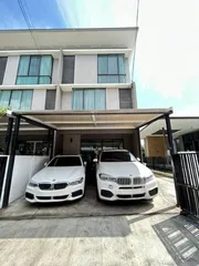 รหัสC5825 ให้เช่าทาวน์โฮม 3ชั้น หลังมุม หมู่บ้านพฤกษาวิลล์81 รามคำแหง-เสรีไทย ใกล้สวนสยาม