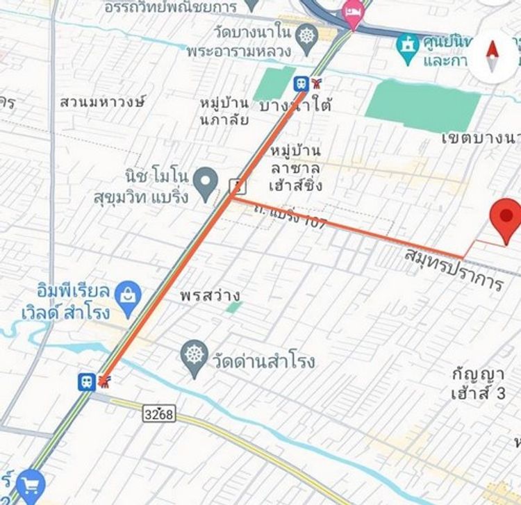 ขายที่ดินใกล้สถานีลาซาล และ สถานีแบริ่ง ถ.สุขุมวิท แขวงบางนา เขตบางนา, ภาพที่ 4