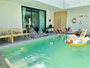 บ้านเดี่ยว พร้อมสระส่วนตัว 3 ห้องนอน 4 ห้องน้ำ ห่างจากหาดจอมเทียน 10 นาที