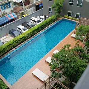 แอสปาย วุฒากาศ คอนโดวิวสระ ห้องสวย พร้อมเฟอร์ ใกล้สถานีรถไฟฟ้าวุฒากาศ