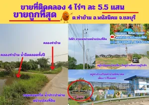 ขาย ที่ดิน ตำบลท่าข้าม อำเภอพนัสนิคม จังหวัดชลบุรี