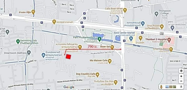 ขายที่ดิน 100 ตรว. พุทธมณฑล สาย 2 ซอย 27 แยก 1 ใกล้ถนนบรมราชชนนี 2 บาท, ภาพที่ 4