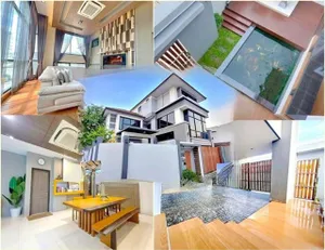 สไตล์โมเดิร์น หัวมุม 70ตรว. รัชดา1-11 MRT พระราม 9 ให้เช่าคฤหาสน์หรู 3 ชั้น 350ตรม. ตกแต่งเรียบร้อย 5นอน 4น้ำ 6จอดรถ 7แอร์ สวนรอบบ้าน 