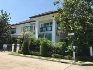 ๊U1305 ให้เช่าบ้านเดี่ยว2ชั้นบ้านหรูหลังมุมหมู่บ้านBangkokBoulevardRatchadaRarmIntraบางกอกบูเลอวาร์ดรัชดารามอินทราบ้านพร้อมเฟอร์ครบใกล้ห้างแฟชั่นและมอเตอร์เวย์ 