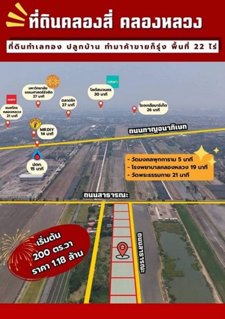 ที่ดินราคาถูก ที่ดินคลอง4 คลองหลวง ปทุมธานี (ที่ดินราคาถูก ที่ดินคลอง4), ภาพที่ 4