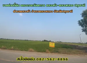 ขายด่วนที่ดิน คลอง5ตะวันตก58 คลองห้า-คลองหลวง ปทุมธานี ใกล้สนามฟุตซอลคลองห้าอารีน่า