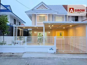 ม. พฤกษา33 บ้านแฝดสไตร์เดี่ยวหลังมุม  บ้านนรีโนเวทใหม่พร้อมเข้าอยู่