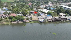 ขายที่ดินริมแม่น้ำเจ้าพระยา สุดสวย เหมาะปลูกบ้านริมแม่น้ำ อยู่ใจกลาง อ.สามโคก จ.ปทุมธานี