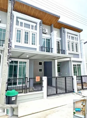  MRT สำโรง1กม สุขุมวิท113 ลาซาล ให้เช่าทาวน์โฮม 2 ชั้น 17ตรว.118ตรม. 2นอน 2น้ำ 3แอร์ อิมพีเรียลเวิลด์ สำโรง 