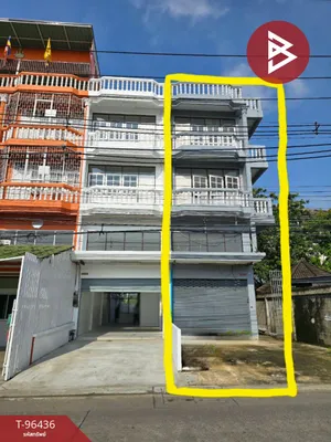 ขายอาคารพาณิชย์ 3.5 ชั้น ถ.เพชรเกษม เนื้อที่ 49.4 ตร.วา กระทุ่มแบน สมุทรสาคร