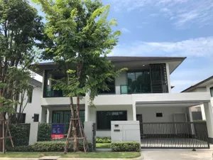 RH1193 ให้เช่าบ้านเดี่ยว 4 ห้องนอน 3 ห้องน้ำ เฟอร์นิเจอร์ครบ บุราสิริ วัชรพล ถนนสุขาภิบาล 5 ส่วนกลางครบ ที่จอดรถในบ้านได้ 2 คัน