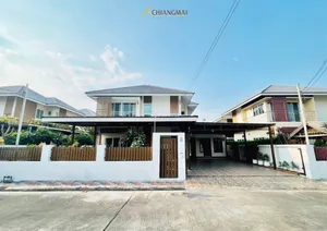 S2490 ขาย/ให้เช่า บ้านเดี่ยว 2 ชั้น  เฟอร์นิเจอร์ครบ (หมู่บ้านคหบดี สันผักหวาน หางดง) 4 นาที จากกาดฝรั่งวิลเลจ