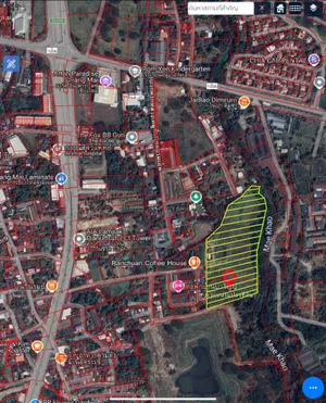 เช่าที่ดิน 16 ไร่ ในอำเภอเมืองเชียงใหม่ ด้านหลังติดแม่น้ำ เงียบ สงบ 