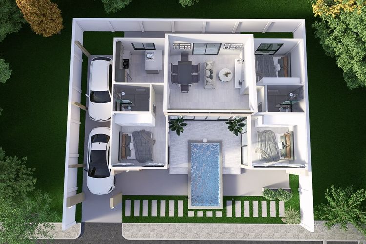 Special price Krabi Pool villa Aonang with 248sqm. 3bedrooms 2 bathroom, ภาพที่ 4