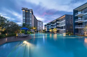 ปล่อยเช่า คอนโดติดทะเล โครงการ Baan Thew Talay Blue Sapphire