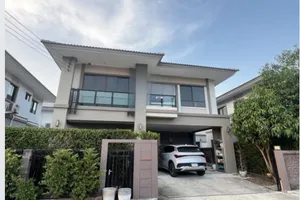ให้เช่าบ้านเดี่ยว 2 ชั้น ย่านกิ่งแก้วโครงการภัสสร เพรสทีจ บางนา -สุวรรณภูมิ เฟอร์นิเจอร์ครบพร้อมอยู่