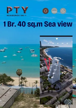 Best Price Beachfront Condo for Sale in Pattaya – PTY Residence Sai 1 | Sea View | Foreign Quota 