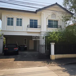 ให้เช่า บ้านเดี่ยว ภัสสร 19 วัชรพล-วงแหวน | 3 ห้องนอน 2 น้ำ | พื้นที่ 118 ตร.ม. | 54.3 ตร.วา พร้อมเฟอร์ เพียง 25,000