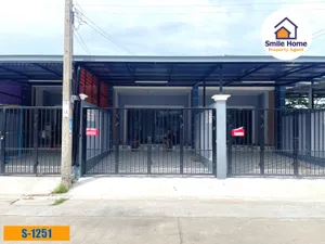 ขายทาวน์เฮาส์ บ้านชั้นเดียว หมู่บ้านวโรชา6 บางบ่อ  ใกล้นิคมบางพลี