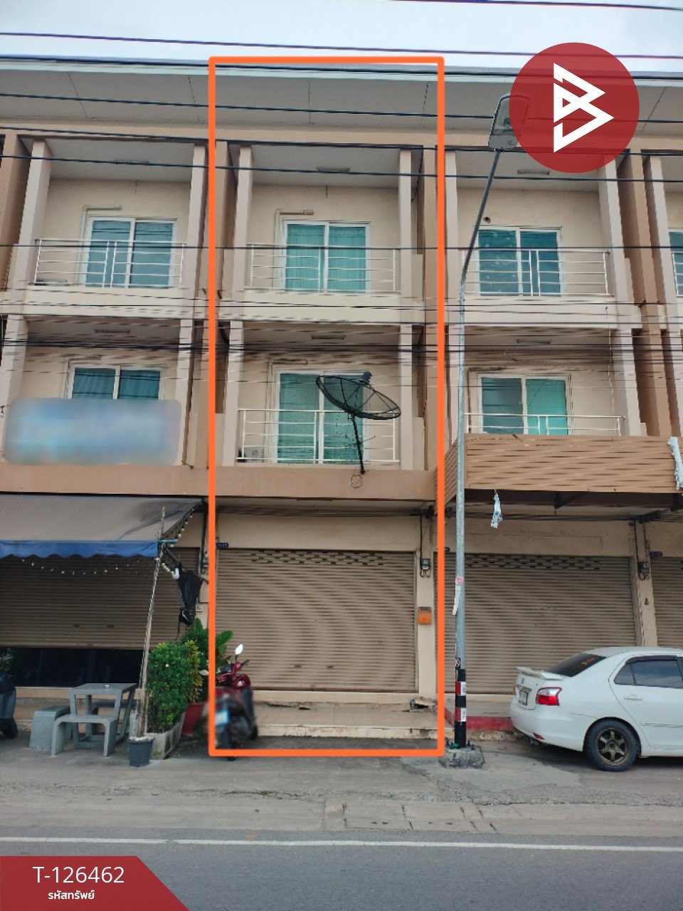 ขายอาคารพาณิชย์ 3 ชั้น ต.พันท้ายนรสิงห์ สมุทรสาคร ทำเลดีติดถนน