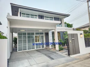 Call : 097-365-5664 โครงการ มัณฑนา ราชพฤกษ์-สะพานมหาเจษฎาบดินทร์ฯ บ้านเดี่ยว 63.9 ตารางวา 4 ห้องนอน 4 ห้องน้ำ เฟอร์นิเจอร์ Built-in ทั้งหลัง