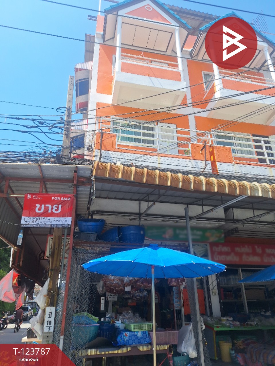 ขายอาคารพาณิชย์ 2 คูหา เนื้อที่ 39.5 ตร.วา ท้ายบ้านใหม่ สมุทรปราการ