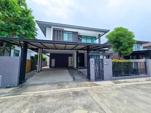 ขาย บ้านเดี่ยว มัณฑนา ศรีนครินทร์-บางนา ขนาด 52ตรว. ใช้สอย 165ตรม. บ้านสวย แปลงสวยหลังบ้านไม่ชนใคร พร้อมเข้าอยู่