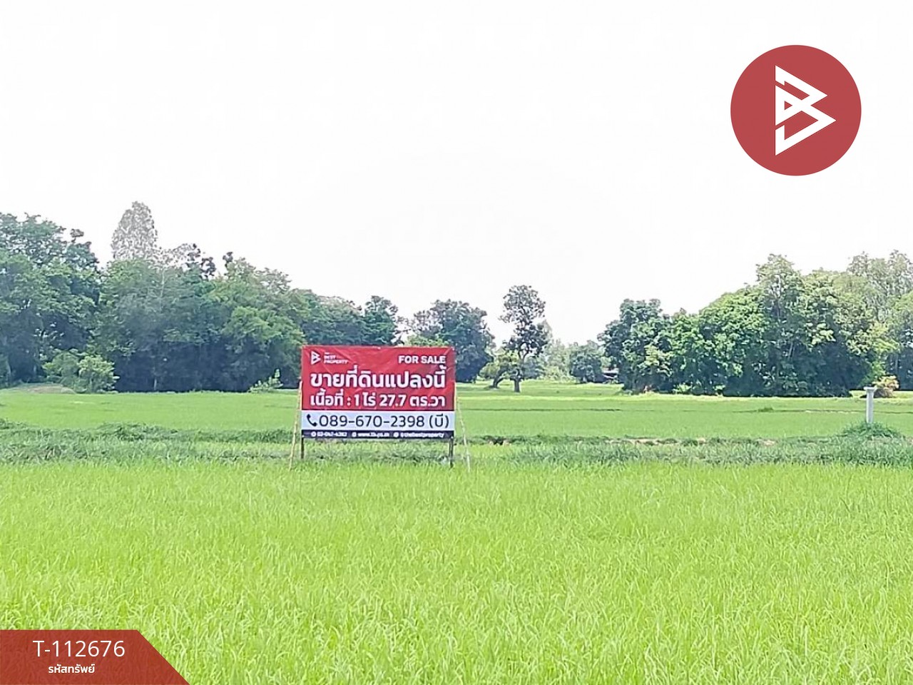ขายด่วน ที่ดิน เนื้อที่ 1 ไร่ 27.7 ตร.วา อุทุมพรพิสัย ศรีสะเกษ