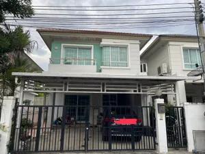 บ้านแฝดสองชั้น โครงการชวนชื่น พระราม7 – สิรินธร ทำเลบางกรวย ใกล้การไฟฟ้า