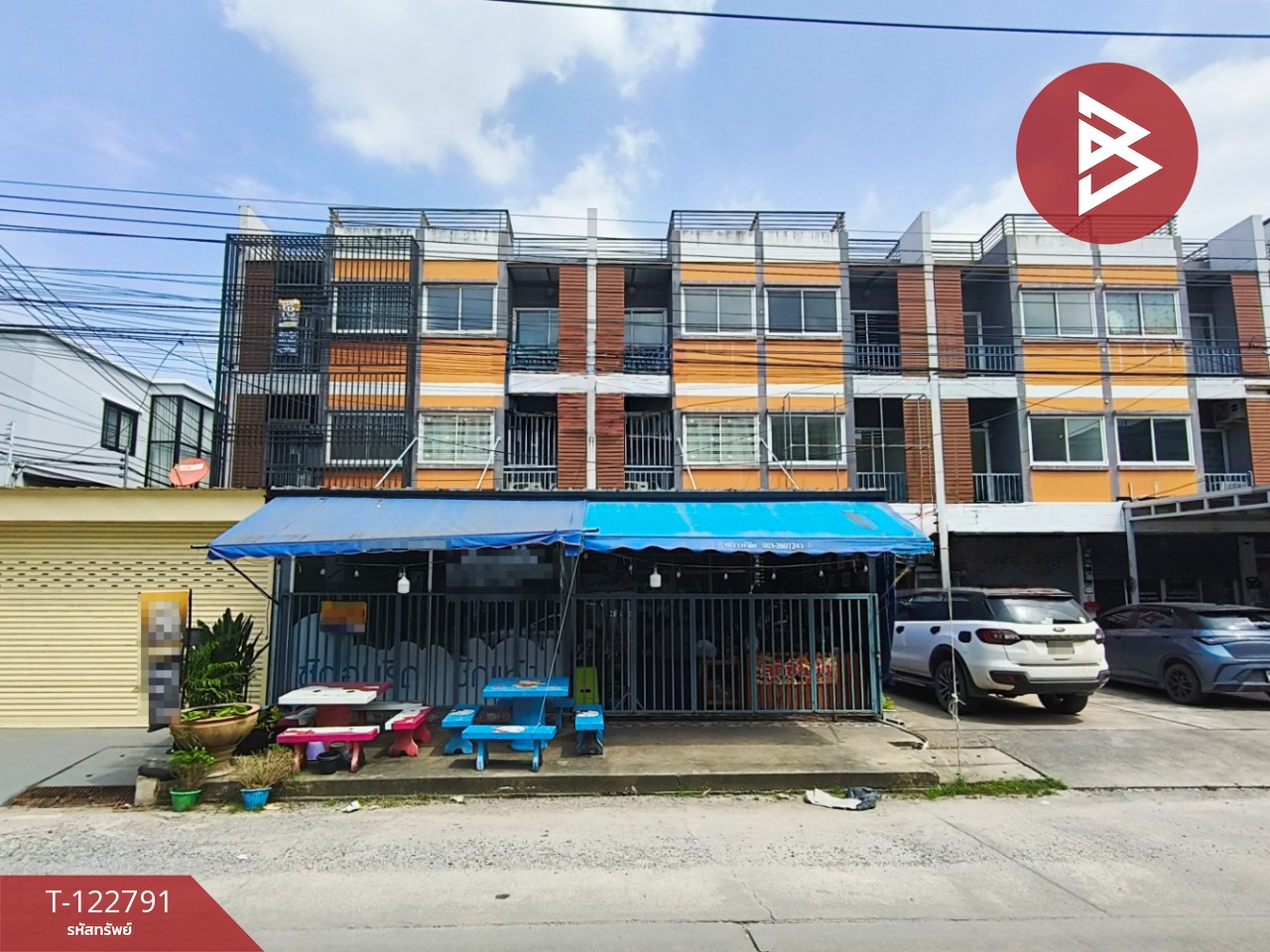 ขายอาคารพาณิชย์ 3 ชั้น 2 คูหา เนื้อที่ 43.8 ตร.วา มหาชัย สมุทรสาคร