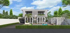 บ้านเดี่ยวพร้อมสระว่ายน้ำ สวนส่วนตัว รีโนเวทใหม่พร้อมอยู่ เนื้อที่ 100 ตร.วา