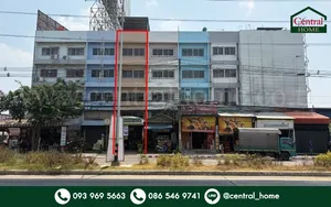 อาคารพาณิชย์ 4 ชั้น ติดถนนติวานนท์ ราคาถูก ใกล้รถไฟฟ้าสายสีชมพู สถานีสามัคคี