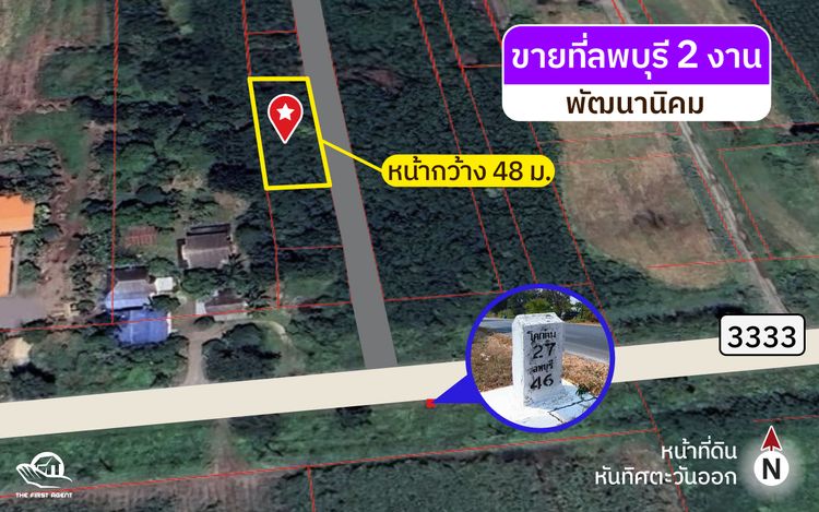 ขายที่ดินโฉนดลพบุรี ใกล้วิทยาลัยเกษตร ลพบุรี 2 งาน ใกล้ถนนใหญ่, ภาพที่ 4