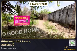 FN-065260 ที่ดินสามชุก 103.8 ตร.ว. สุพรรณบุรี ใกล้ตลาดสามชุก