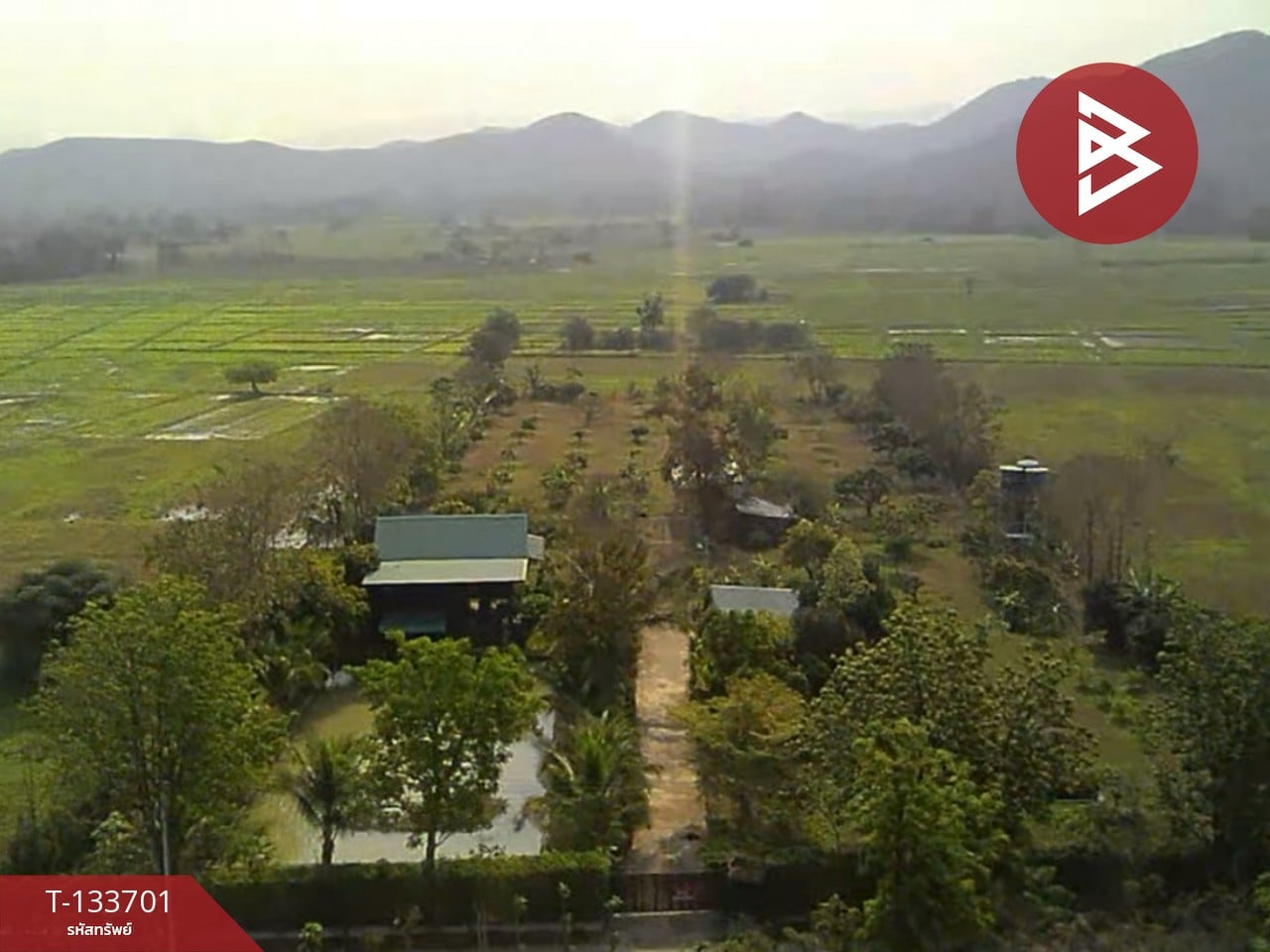 ขายบ้านเดี่ยวพร้อมที่ดิน เนื้อที่ 5 ไร่ 2 งาน 52.6 ตร.วา บ้านธิ ลำพูน