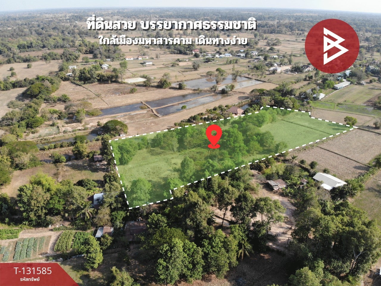 ขายที่ดิน เนื้อที่ 8 ไร่ 2 งาน 57 ตร.วา แวงน่าง มหาสารคาม
