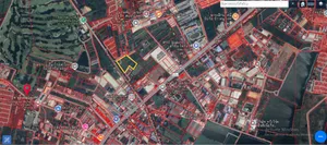 ขายที่ดิน 10ไร่ 53.4ตร.ว. โพธิ์แจ้ บางน้ำจืด สมุทรสาคร ถ.เอกชัย ถ.พระราม2