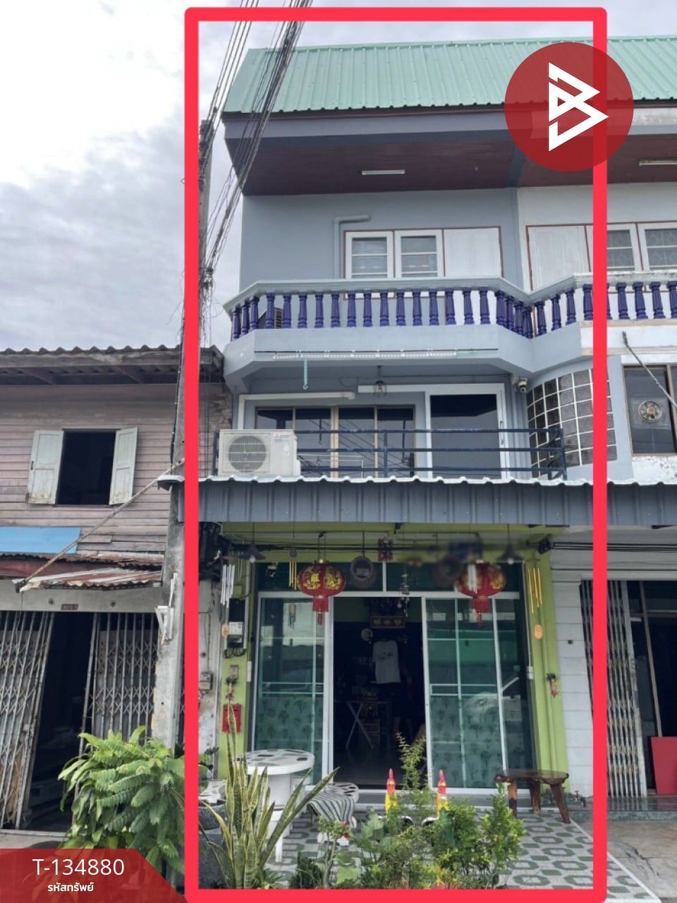 ขายอาคารพาณิชย์ 3 ชั้น เนื้อที่ 25 ตร.วา บ้านสวน ชลบุรี
