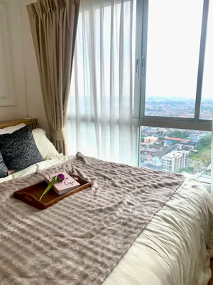 For Sale ขายคอนโดลุมพินี วิลล์ แจ้งวัฒนะ - ปากเกร็ด ( Lumpini Ville Chaengwatthana - Pakkret ) รีโนเวทใหม่ ชั้นสูง วิวแม่น้ำ แต่งสวย เฟอร์ครบ พร้อมอยู่ 