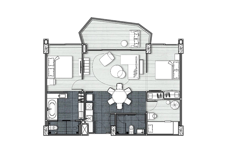 3 Bedroom ในโครงการ วีรันดา เรสซิเดนซ์ หัวหิน, ภาพที่ 4