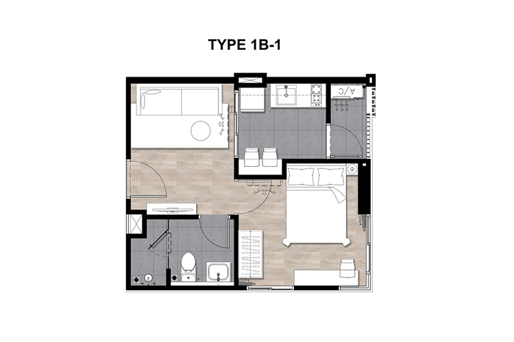 1 Bedroom ในโครงการ ลิสส์ รัชโยธิน, ภาพที่ 4
